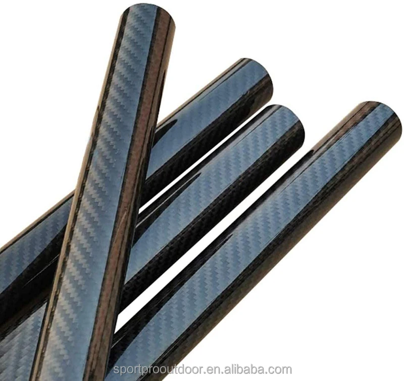 factory custom texture carbon tube 40mm 50mm speargun carbon fiber tube