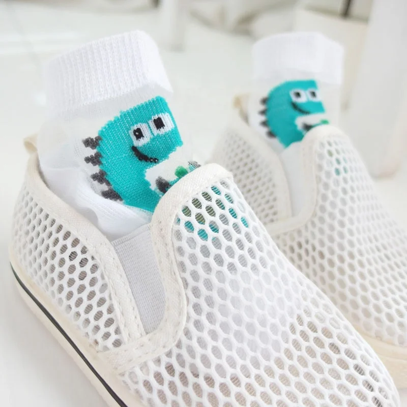 Summer Baby Breathable Thin Popular 5 Pcs/Set Cute Cartoon Kids Newborn Socks