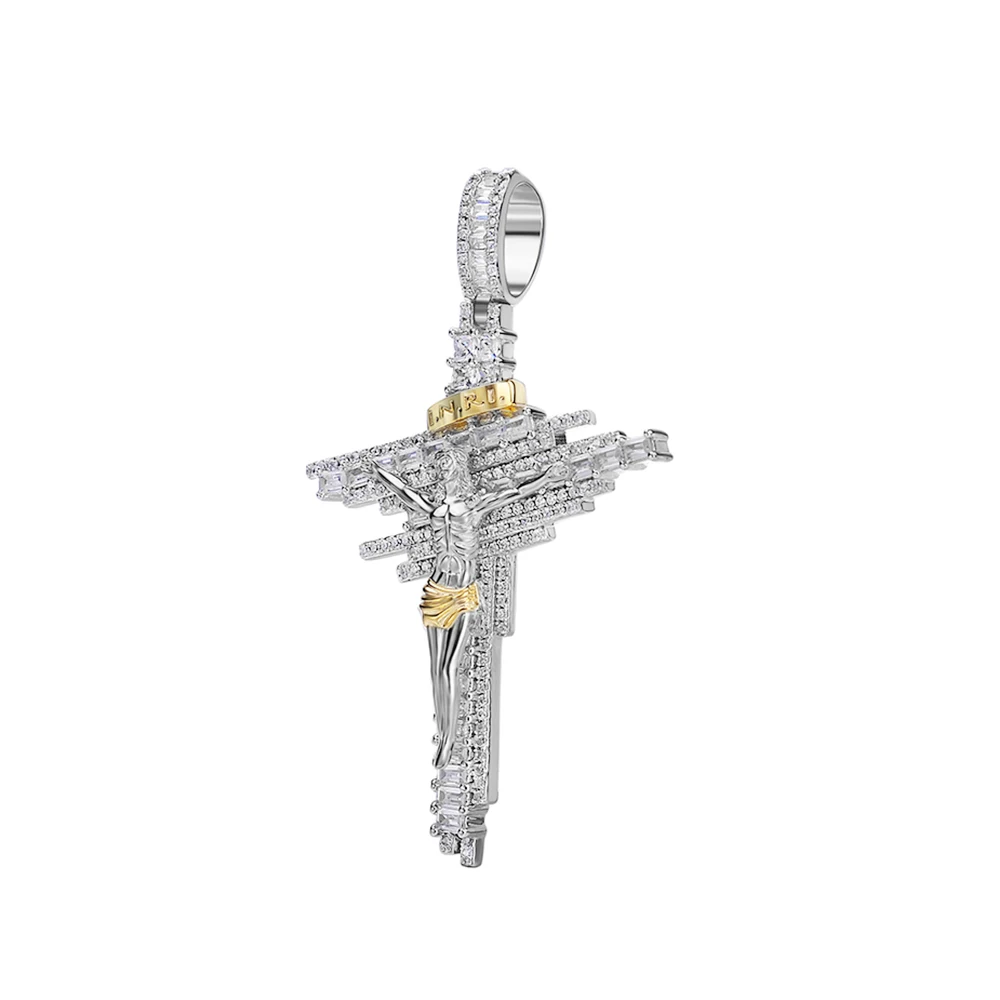 Christian Cross Jewelry Cross Charm Pendant Jesus Cross Pendant Hip Hop Pendant