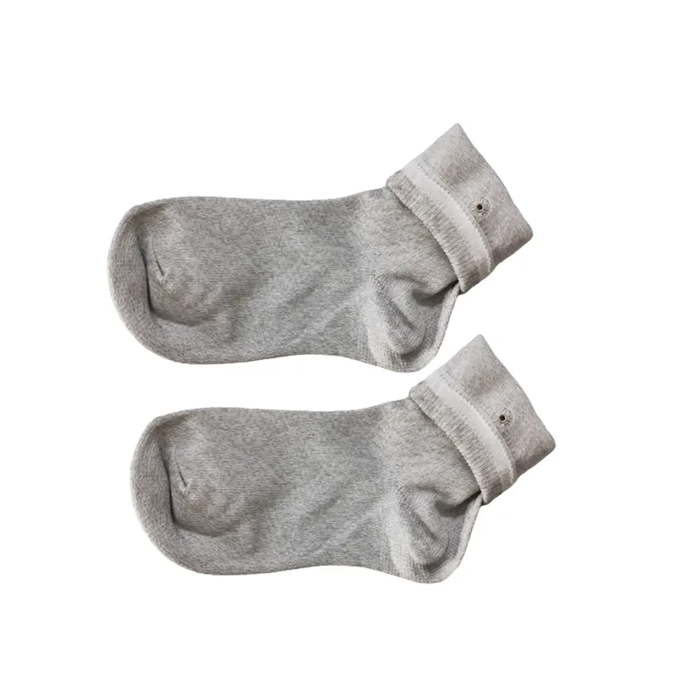 Factory Wholesale Silver Fiber Therapy Electrode Conductive Foot Massage Physiotherapy Socks