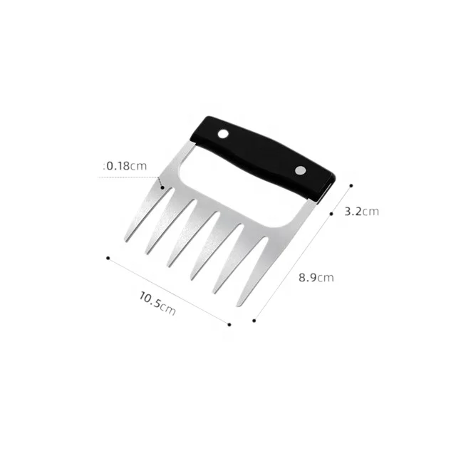 Best Selling Easy Shredding Pulling Handling Lifting Cutting Forks Bbq Claws Pulled Pork Shredder Metal Meat Shredding Ss Claws