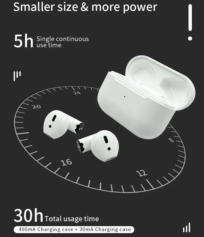 Pro 5S TWS BT earphone customize logo Headset Earbuds Wireless BT 5.0 Earphone & headphone for iPhone 13 pro max