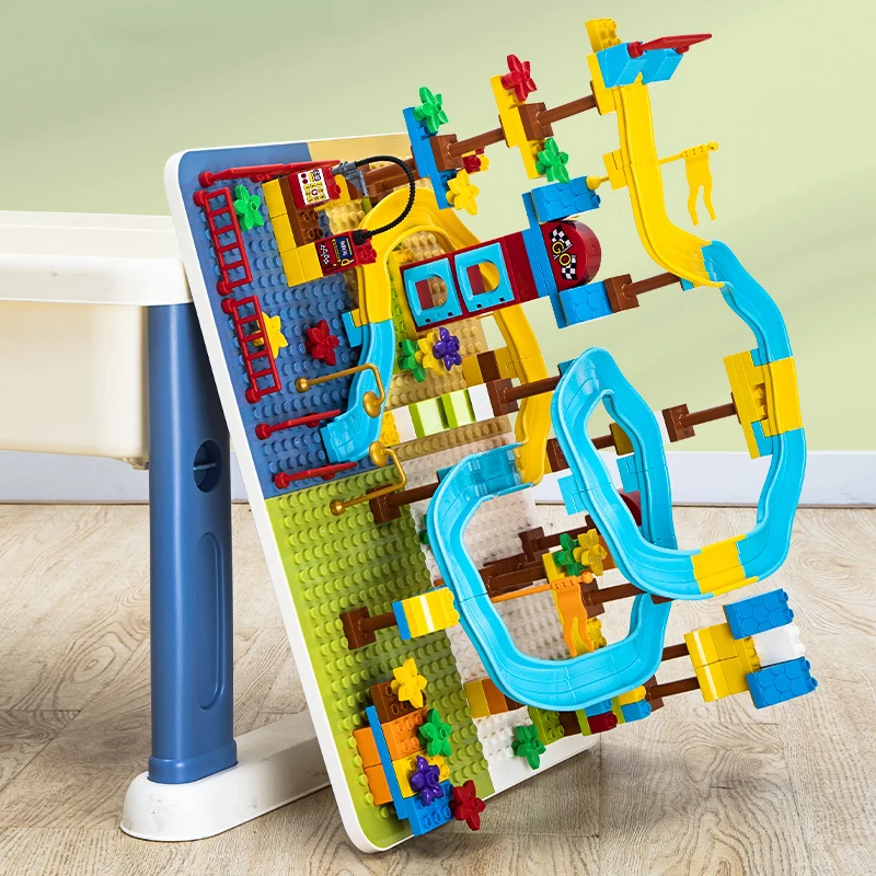 Multipurpose Building Block Table ABS Plastic Storage Table For Children ODM OEM Customization