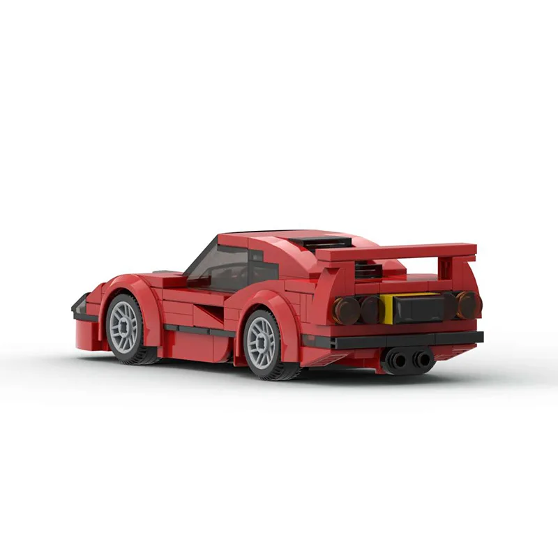 Techinic MOC Red Small Roadster Super Sports Racing Car Model Collection DIY Assembly Brick Toys For Boys Building Block Sets