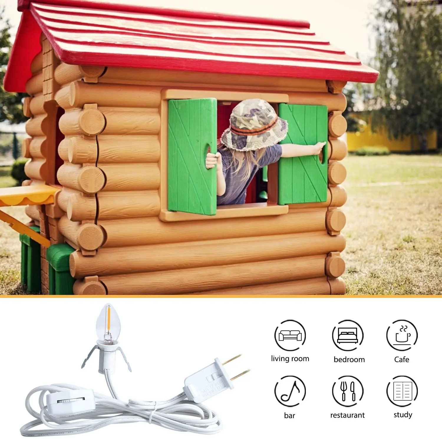 Аксессуар Белый шнур со светодиодными лампочками-идеально подходит для праздничных украшений и проектов ручной работы