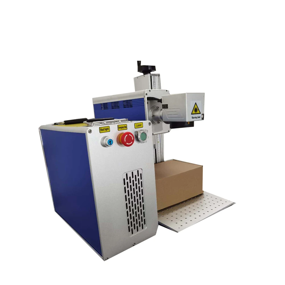 Portable Desktop RF 30W 40W 60W Galvo Co2 Laser Marking Machine For Pet Bottles Leather Wood