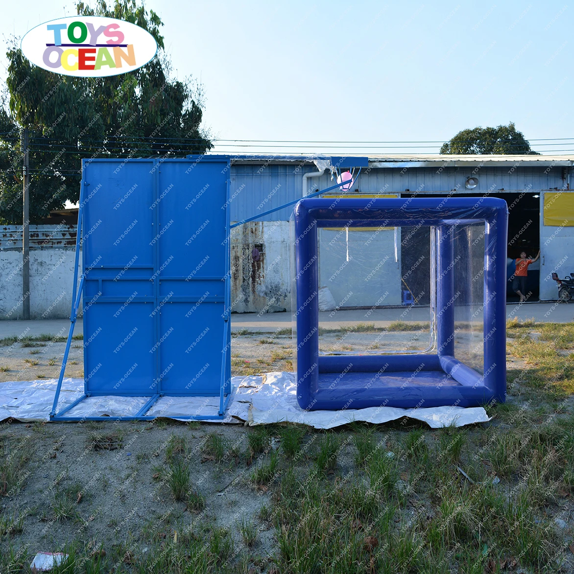 new design inflatable dunk tank alternative burst water balloons