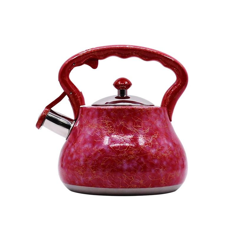 The Arab Style dubai Stainless Steel Water Tea Pot 2.7L Whistling Tea Kettle With Color Painting