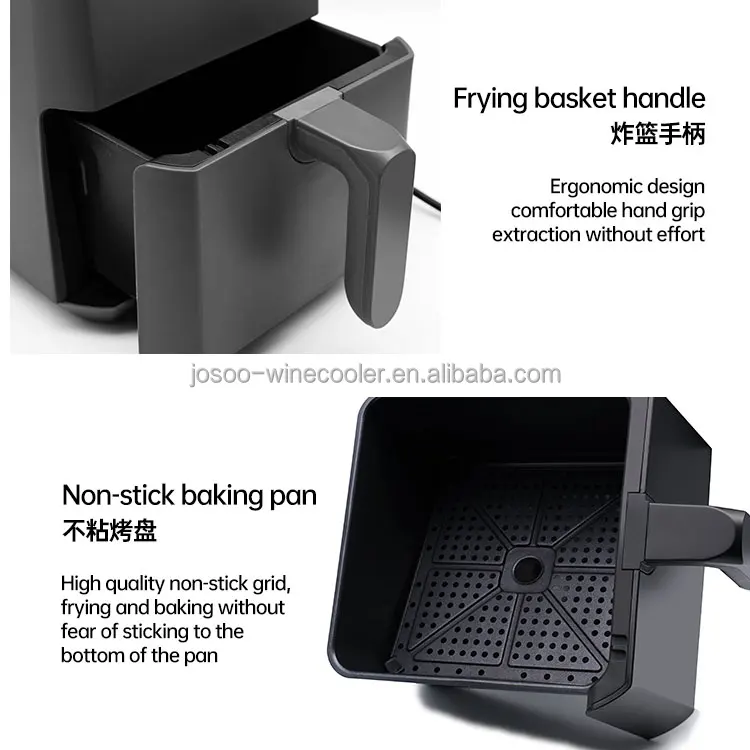 3L Air Fryer & Food Dehydrator Kitchen Appliances Oven Perfect for Drying Beef Jerky, Herbs, Fruit, Vegetables, Dog Treats