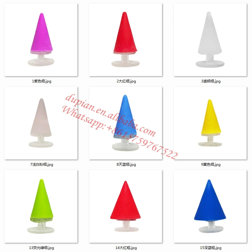 Unique Designer Colourful Spike Rivet Pvc Stud Pendants Luxury Charms For Clog Shoe Decorations Wholesale Custom Clog Charms