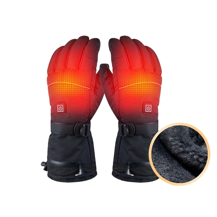 Waterproof Touchscreen Gloves 3 Adjustable Heating Temperature Waterproof Warm Gloves for Winter Outdoor Sports