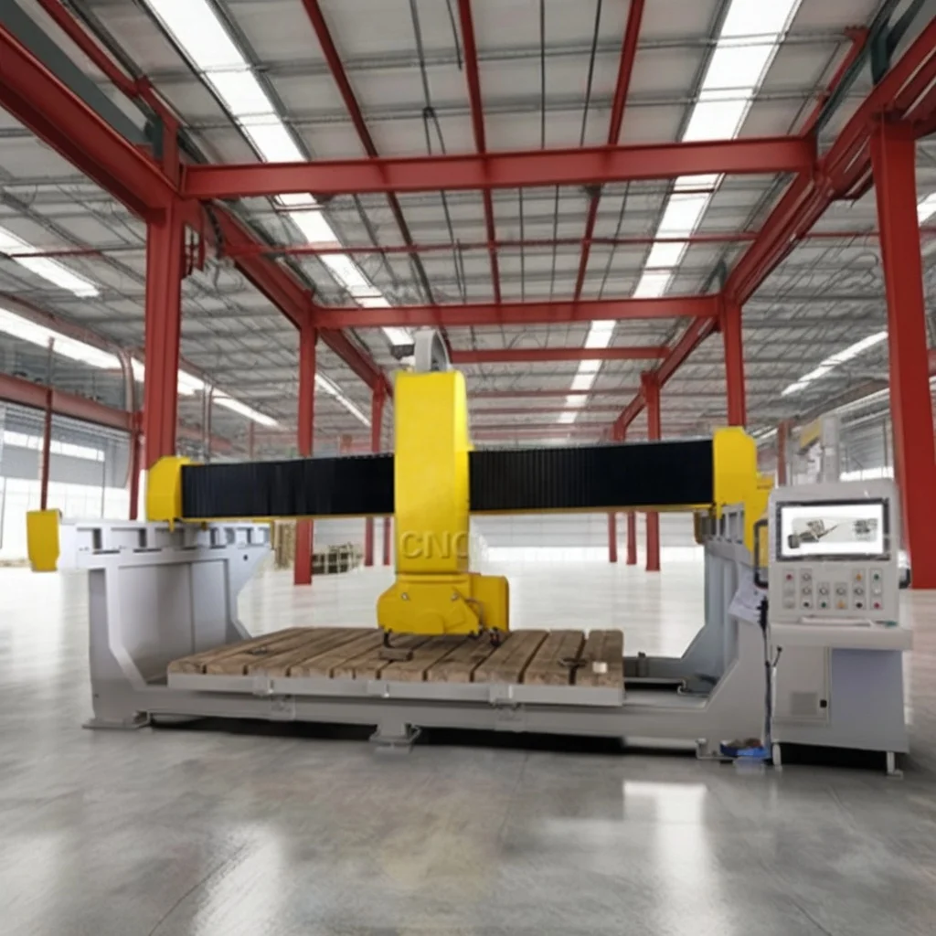 Bridge Saw 5 Axis Stone Cnc Bridge Cutting Machine Stone Kitchen Counter Top Cutting Machine Quartz Stone Cutting Machine Water