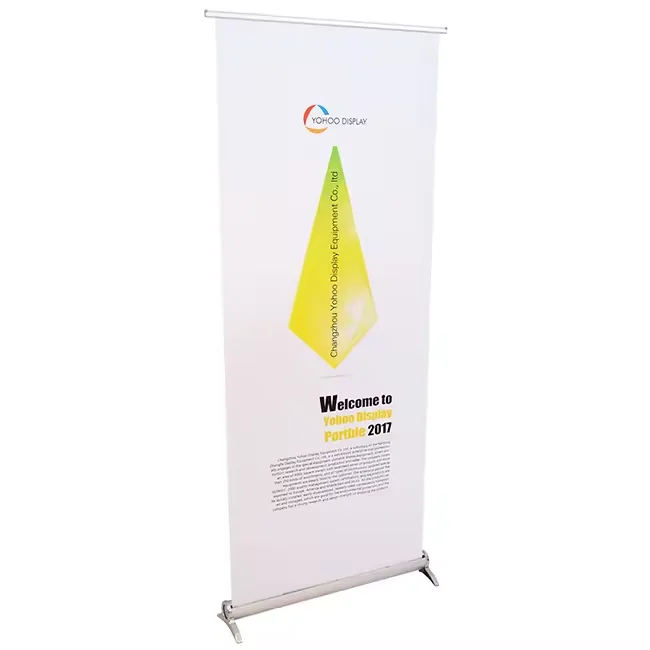 Advertising Promotion Portable Flex Reusable Display Stand Mesh Backdrop pull up banner