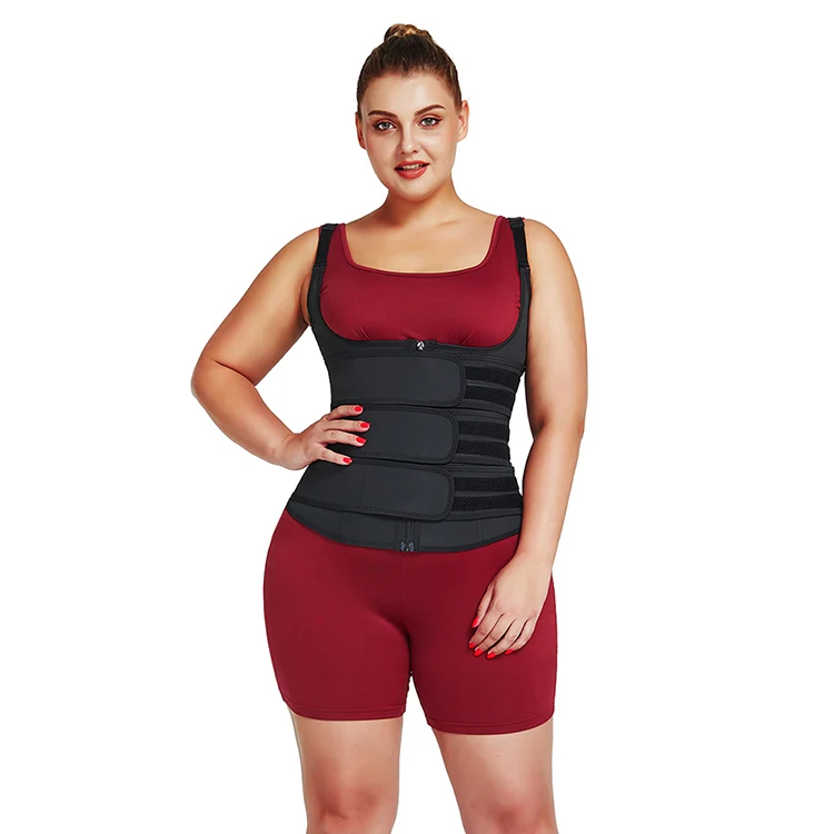 
Dropshipping Plus Size Latex 3 Strap Waist Trainers Plus Size Custom Women Waist Trainer Vest 