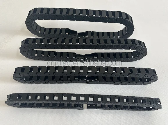 Пластиковый гибкий кабель несущей цепи для лазерной гравировки 18x40