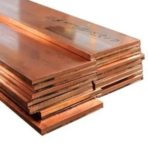 Pure red flat Copper Busbar, flexible T2 C1100 C11000 copper busbar