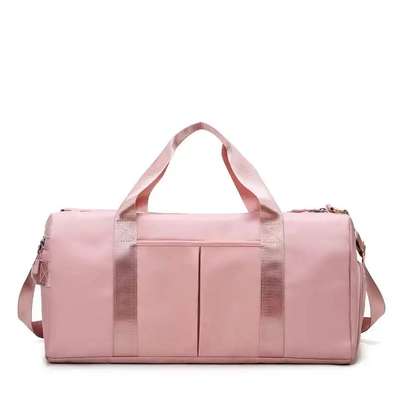 Custom duffle travel bag luggage over night duffel bag with shoe compartment gym weekend woman travel creative personalized bags