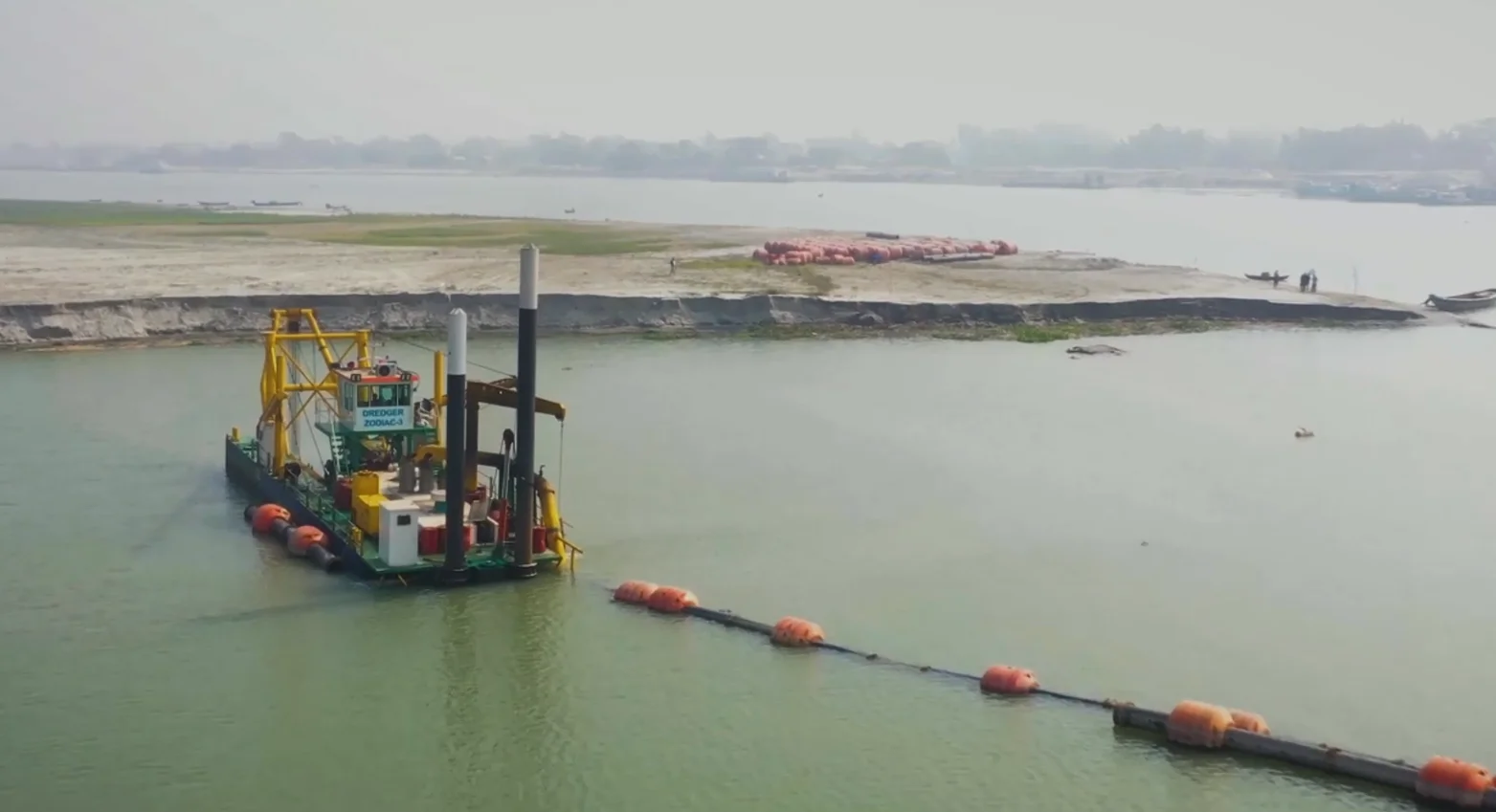 Всасывающий земснаряд золотодобывающая техника для удаления воды в реке/озере с дизельным двигателем