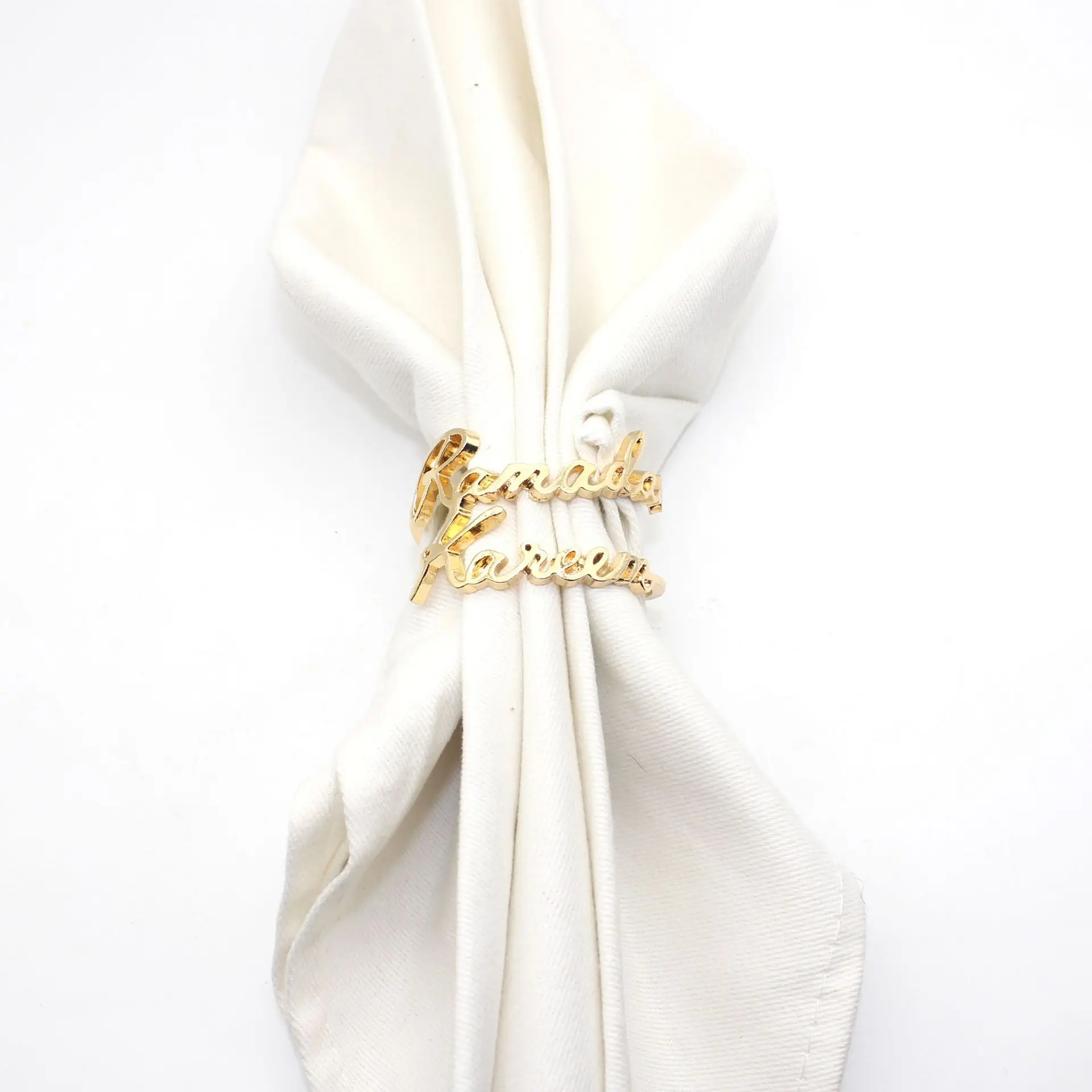 Ramadan Kareem Napkin Holder Ramadan Napkin Rings for Muslim Ramadan Table Decoration