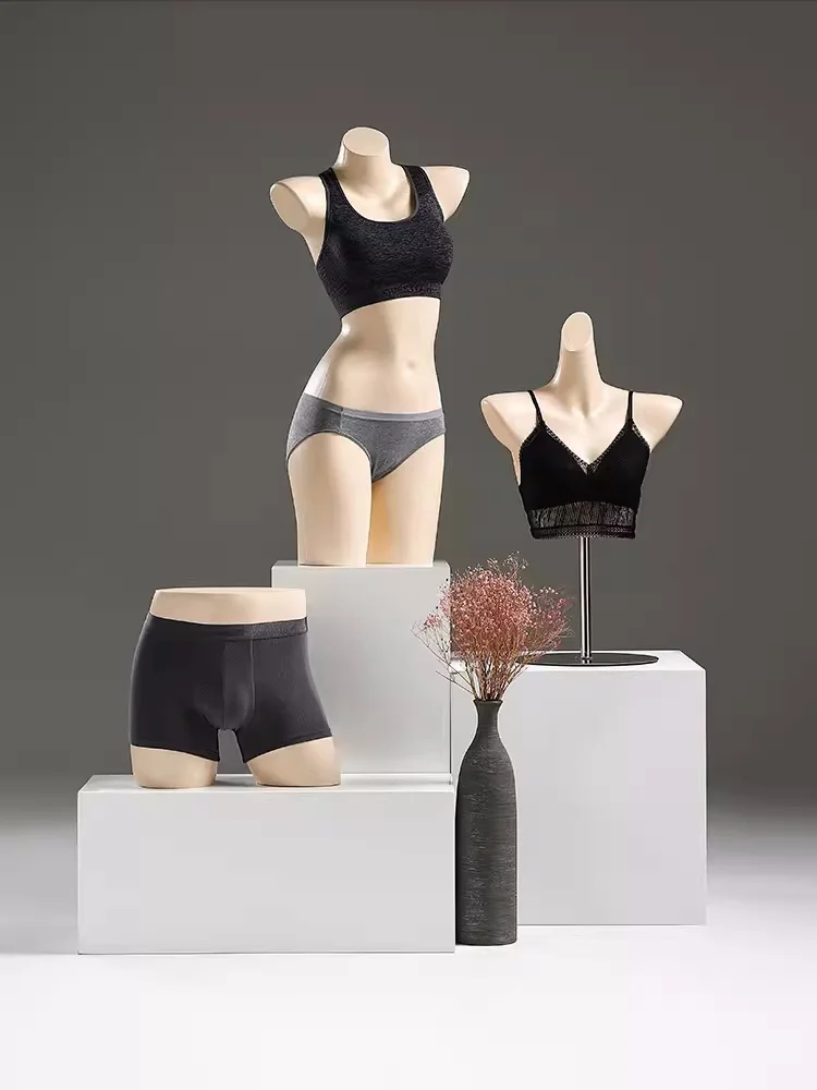 Retail Customized high quality half-body lingerie  mannequins prop