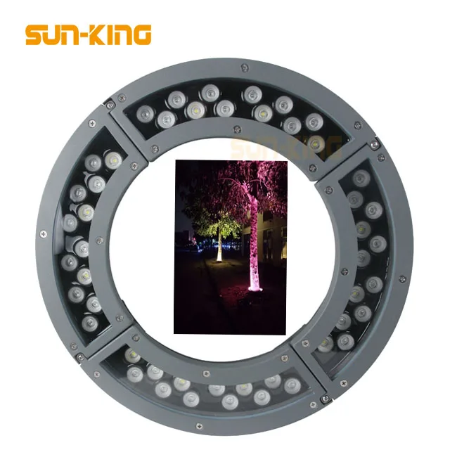 Round decorative green purple 24VDC ip65 hug tree lights 48W 72W 108W 144W 192W 240W 360W palm coconut lamp