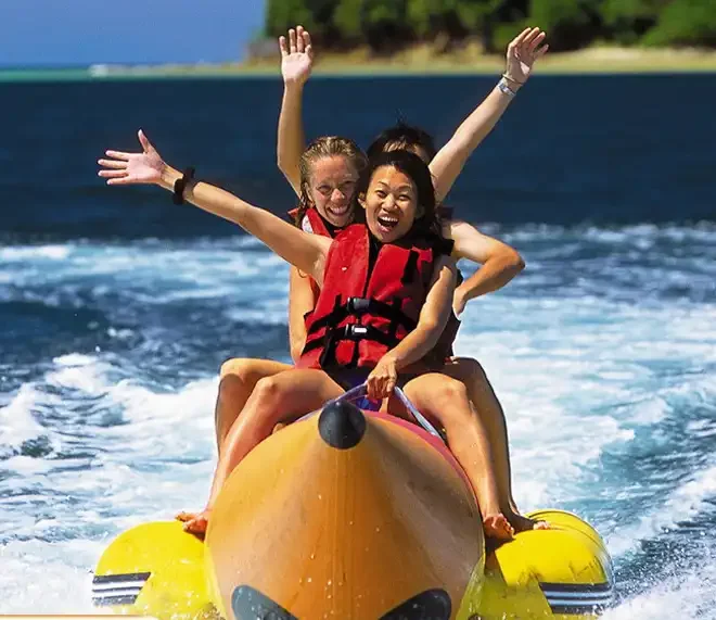 Inflatable water banana boat Marine Motorboat surfing facilities Large flying fish water banana boat water toys