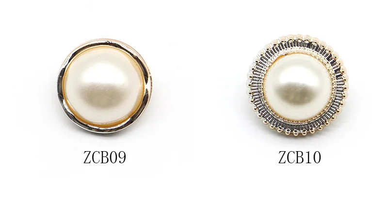 15MM 18MM 20MM 23MM Luxury Flowers Sewing Button Gold Metal Pearl Shank Buttons For Women tShirt Coat Garment