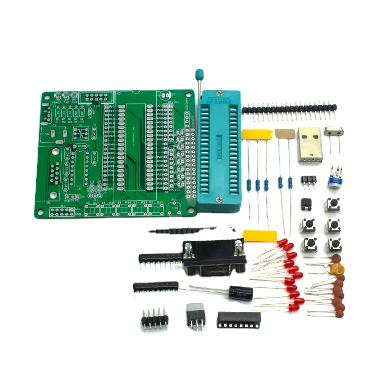 Набор для самостоятельного обучения, детали 51/AVR микроконтроллер, макетная плата, обучающая плата для взрослых и детей