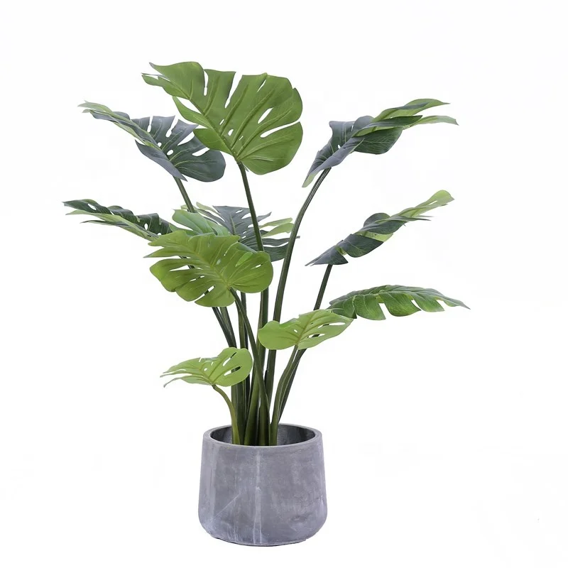 artificial Monstera deliciosa trees indoor plastic plant