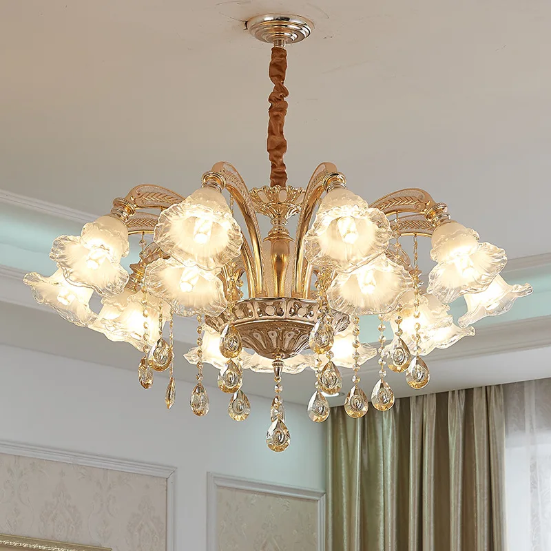 Best seller decorative round modern crystal pendant lamp for shopping mall
