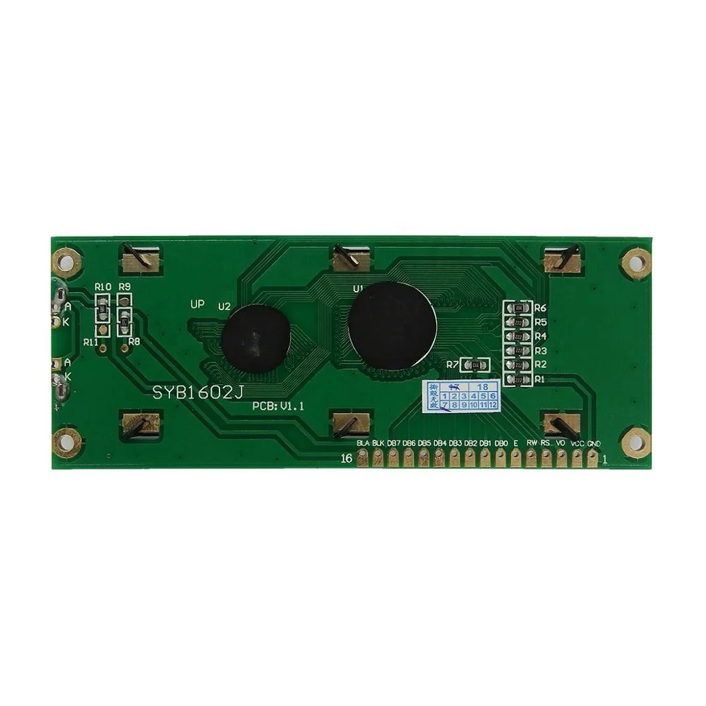 TCC(1602J) winstar custom 16x2 module 16pin 8-bit parallel iic interface screen 1602 lcd character display
