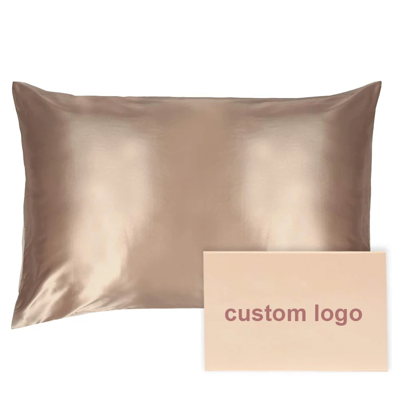 silk pillow case for children 19Momme silk satin double sided with invisible zipper soft breathable pillowcase