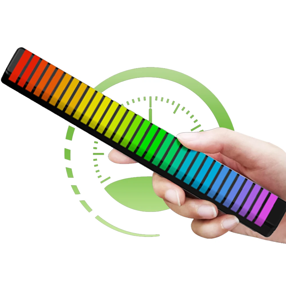 Умная RGB-лента с музыкальным управлением управление звуком пикап ритм окружающая атмосфера ночник для украшения автомобиля и дома