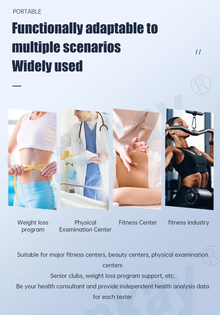 Professional Body Analyzer Fat Muscle Mass Body Composition Scanner Analysis Machine