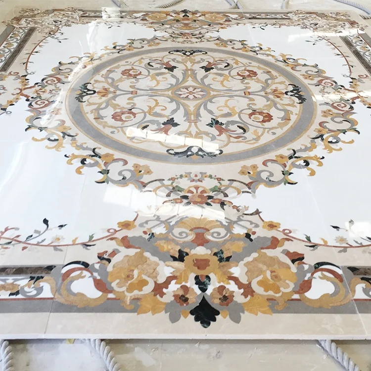 Direct  Sale  Flooring Medallion  Designs Waterjet Marble