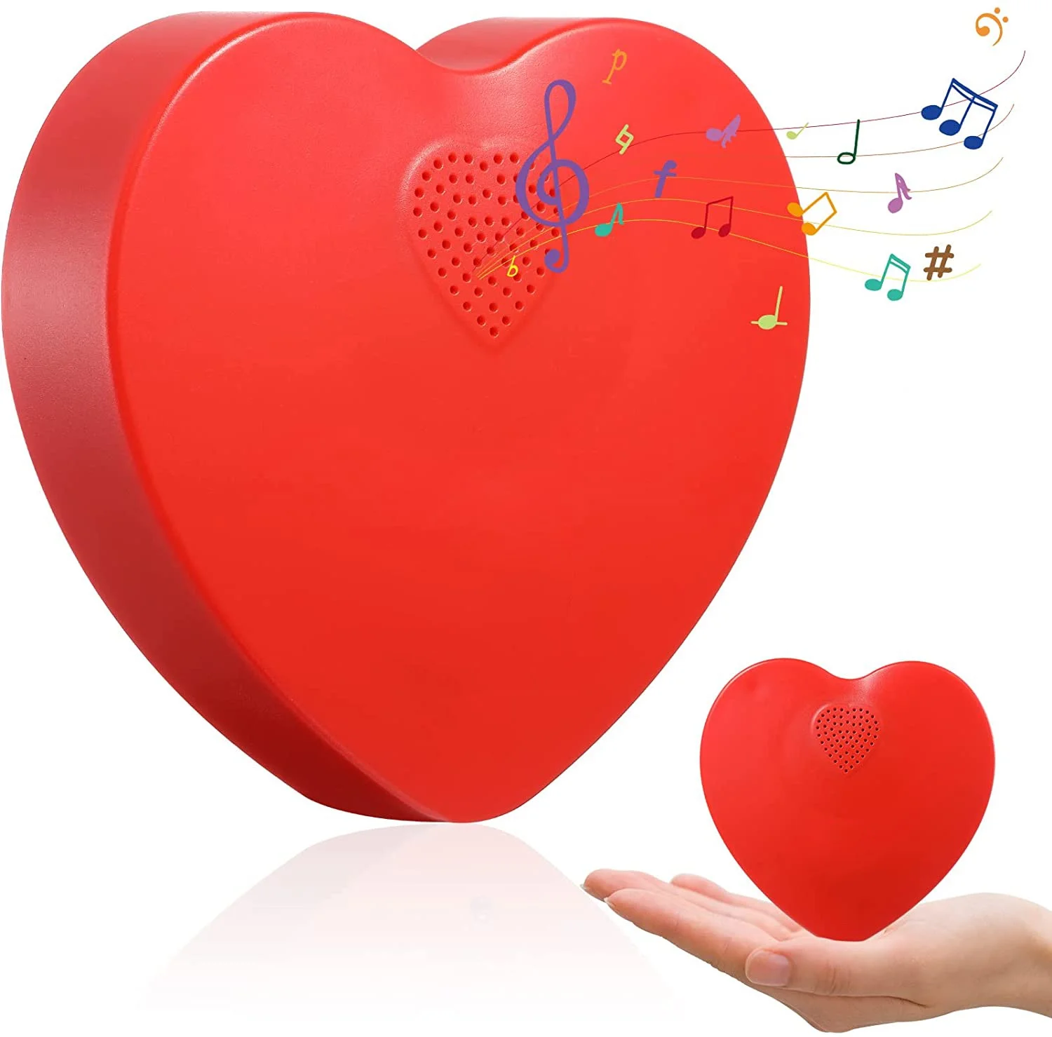 Voice Recordable Talking Hearts with 2 minutes recording time Talking Heart Voice Recorder Sound Box for Teddy Bears Plush Toys