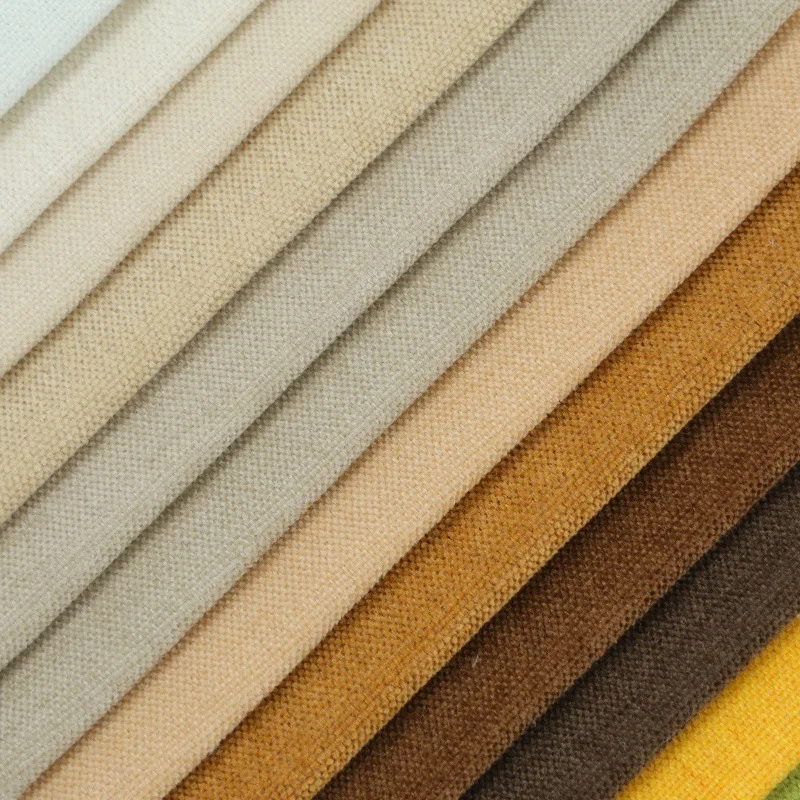100% Polyester Jacquard Rib Herringbone Dobby Tricot Breathable Yarn-Dyed Twill Comfortable Upholstery Microfiber Fabric Plain