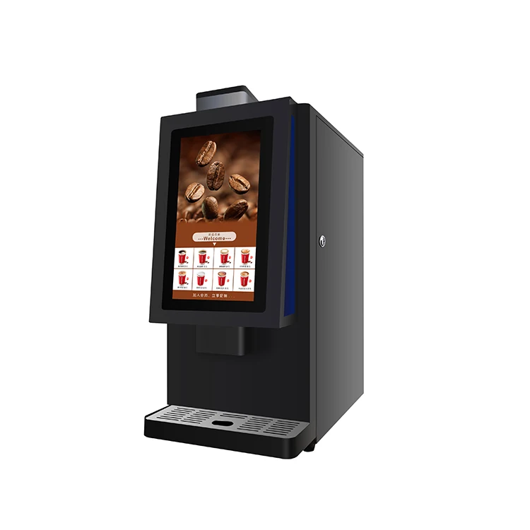 19 Bar espresso coffee machine commercial bean to cup instant chocolate coffee vending machine with payment