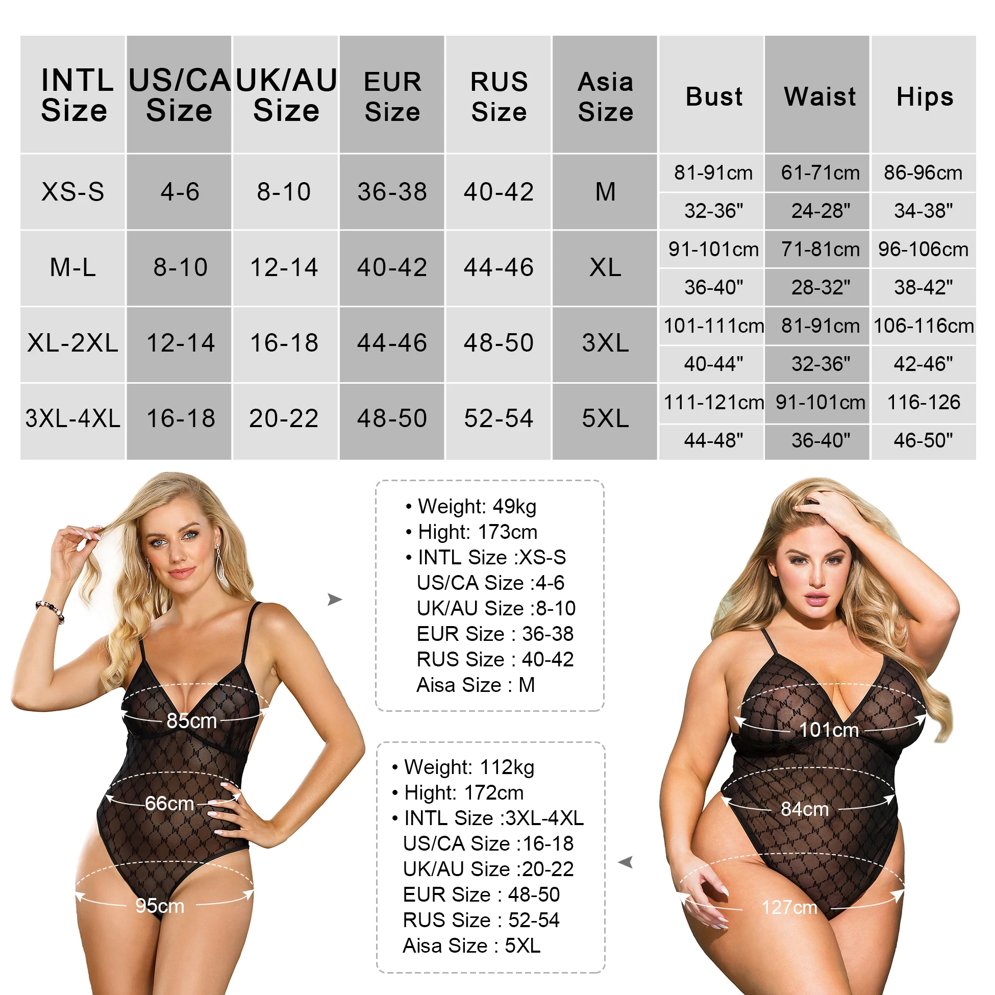 ODM Logo Package Box Black Plaid Pattern Wholesale Plus Size Lingerie Bodysuit Elegant Transparent Sexy Lingerie For Women