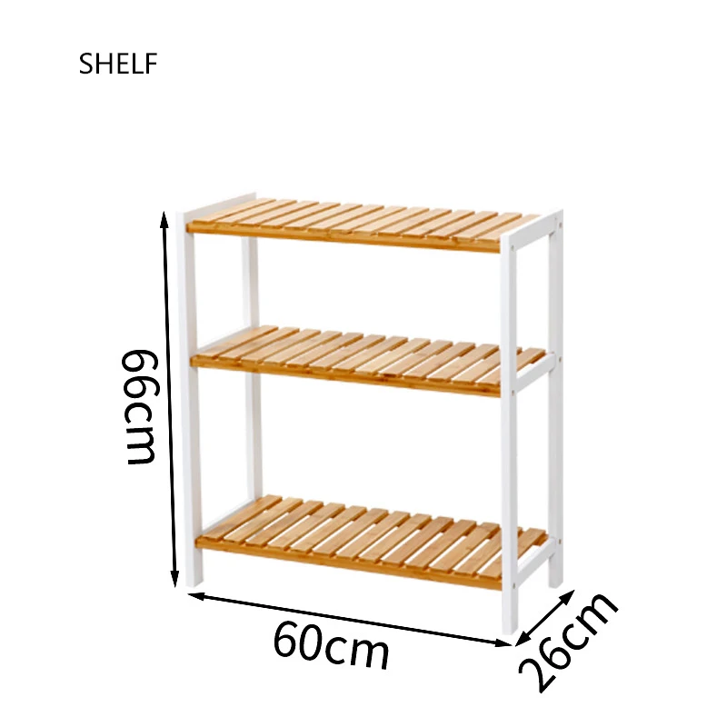 Бамбуковая Многофункциональная подставка в форме лестницы для растений, цветов, полки для хранения для кухни, сада, ванной комнаты