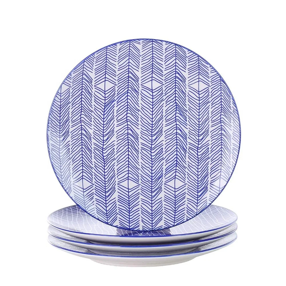 wholesale porcelain dinner plates with pad printing