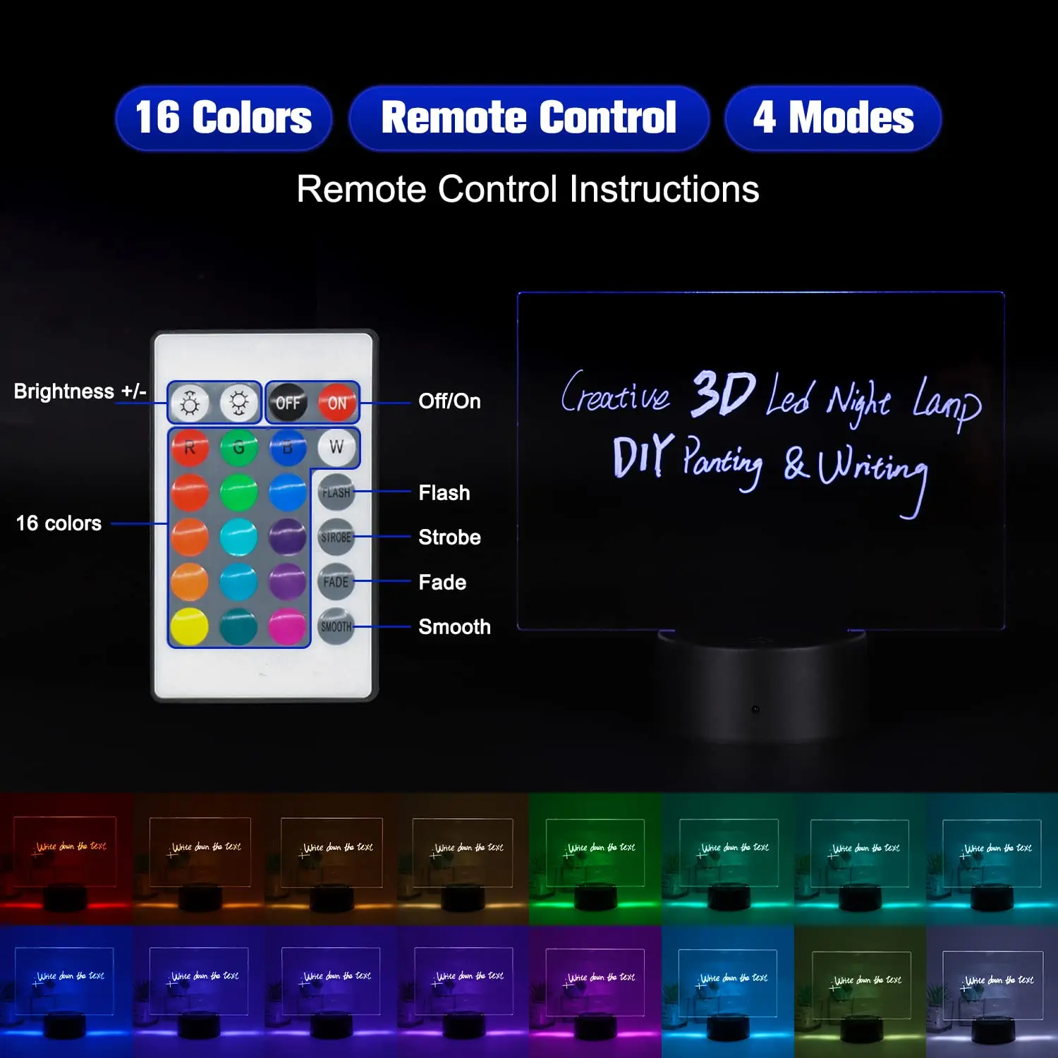 DIY New unique products Personalized wedding favors DIY Creative Led Acrylic Message board christmas gift sets