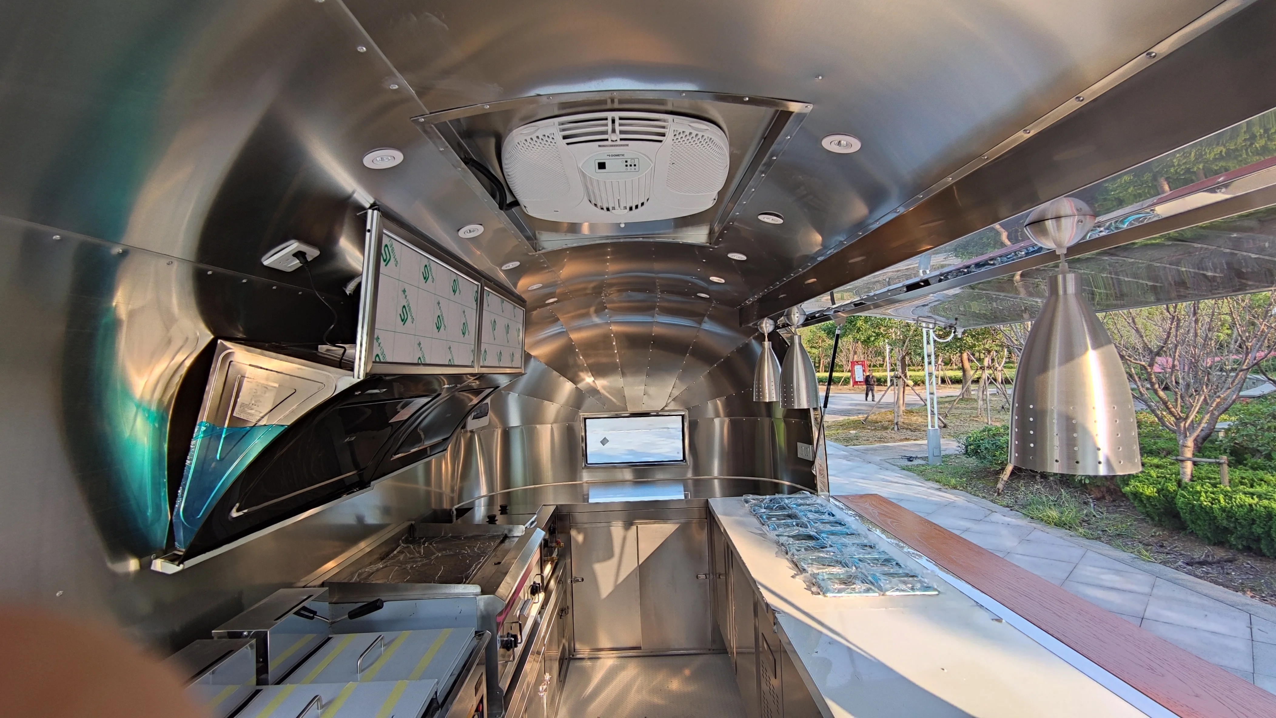 Mobile kitchen outdoor food trailer travel trailer ice cream cart ice cream cart  coffee