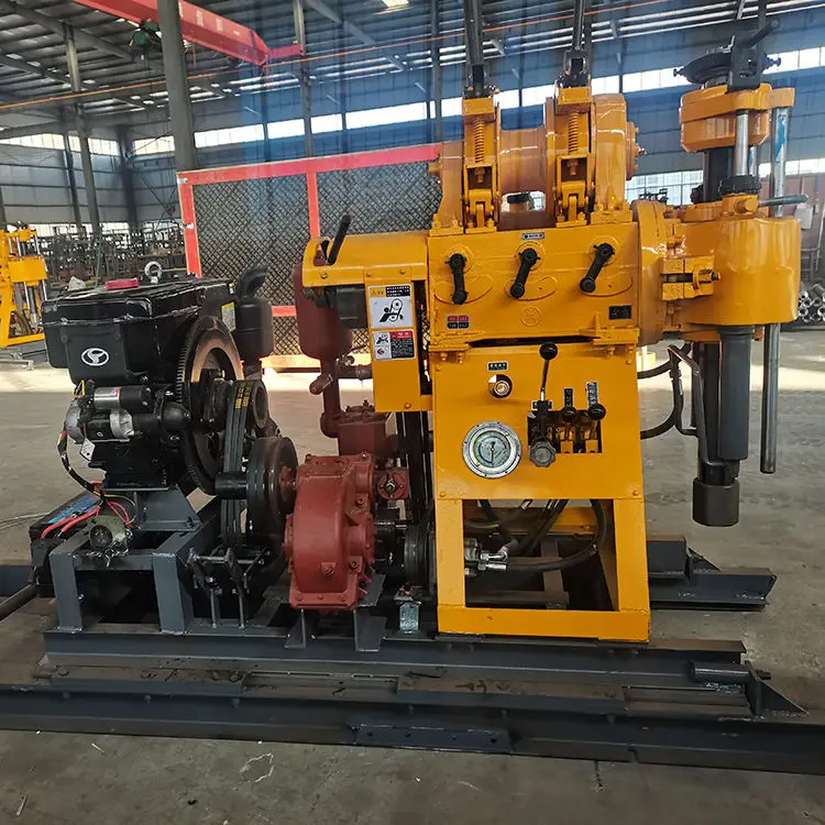 Strong Skid mounted water well drilling rig with drilling depth upto 300meters Skid Mounted Water well drilling machine