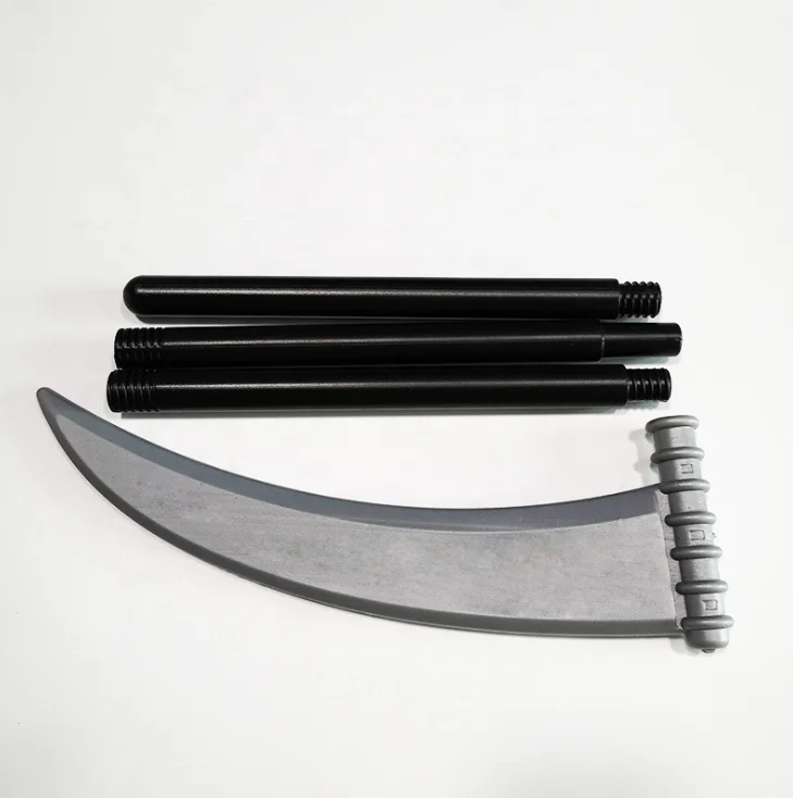 halloween party performances dress up accessory prop fake sickle devil trident kids tricky toys halloween plastic weapon