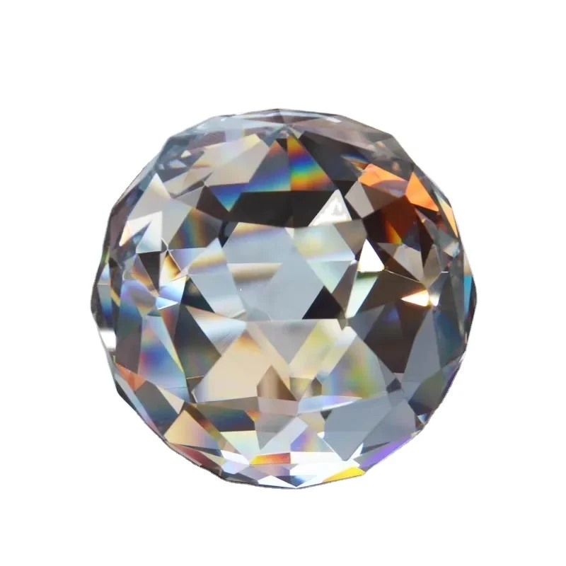 High Quality Wine Cabinet Decoration K9 Crystal Glass Multi-Faceted Crystal Ball Decoration