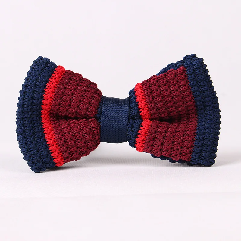 Knitted Bow ties For Men Fashion Neckwear Adjustable Mens tie For Wedding Male Neck Ties For Men Knit Bowtie