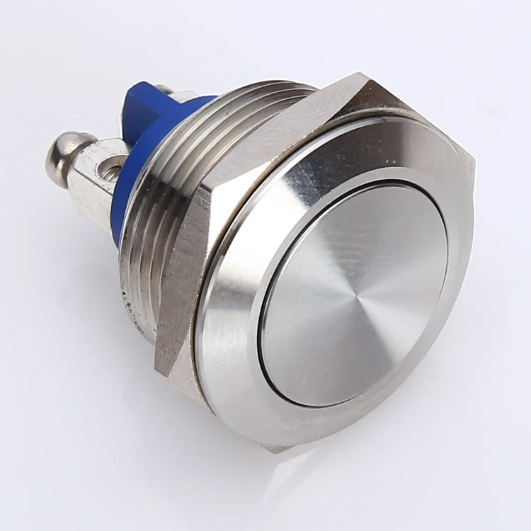 Industry famous brand Since 1988 ONPOW 16mm flat actuator unti-vandal momentary 1NO push button switch