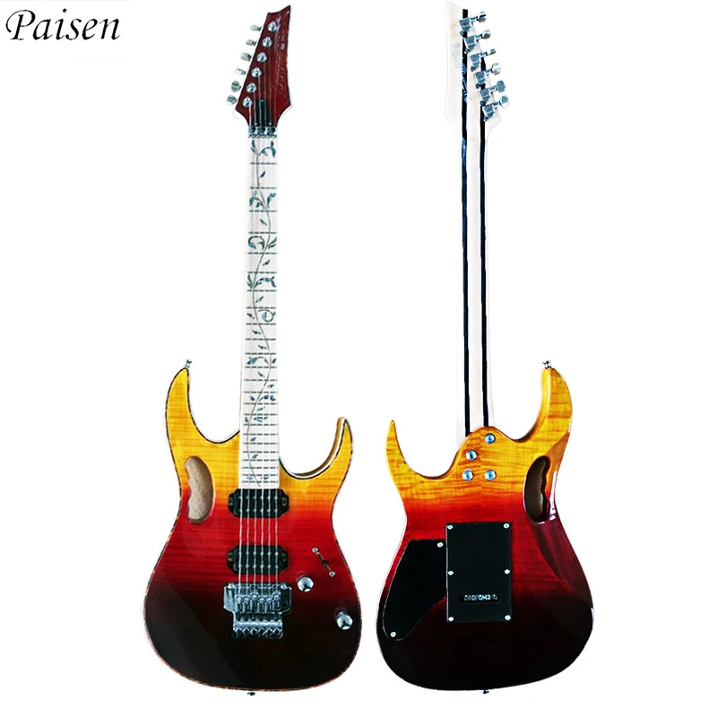 Paisen высокое качество TL электрическая акустическая гитара 41 дюймов недорогая электрогитар cutaway 6 Струны для электрогитары