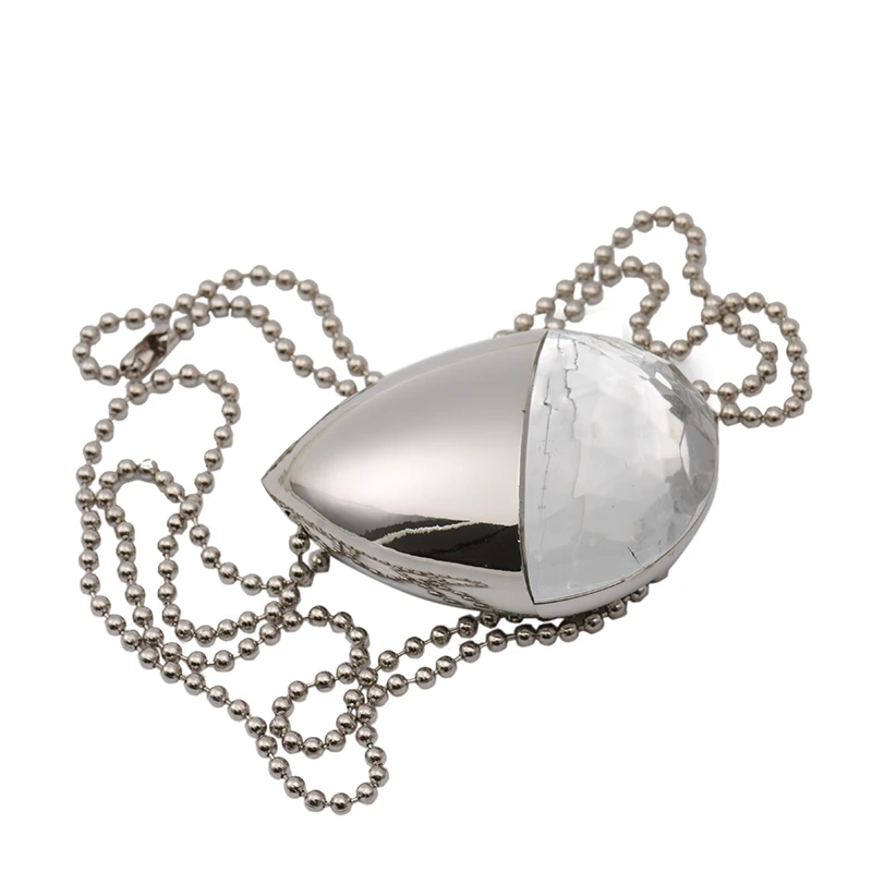 Crystal Diamond Love Heart With Chain Usb Flash Drive Pendrive 4gb 8gb 32gb 128gb Crystal Necklace Pendrive